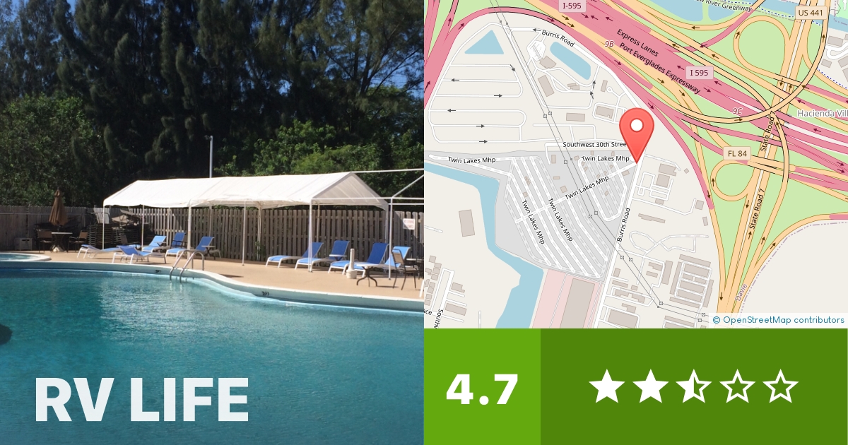 Twin Lakes RV Park Davie, Florida RV LIFE Campground Reviews