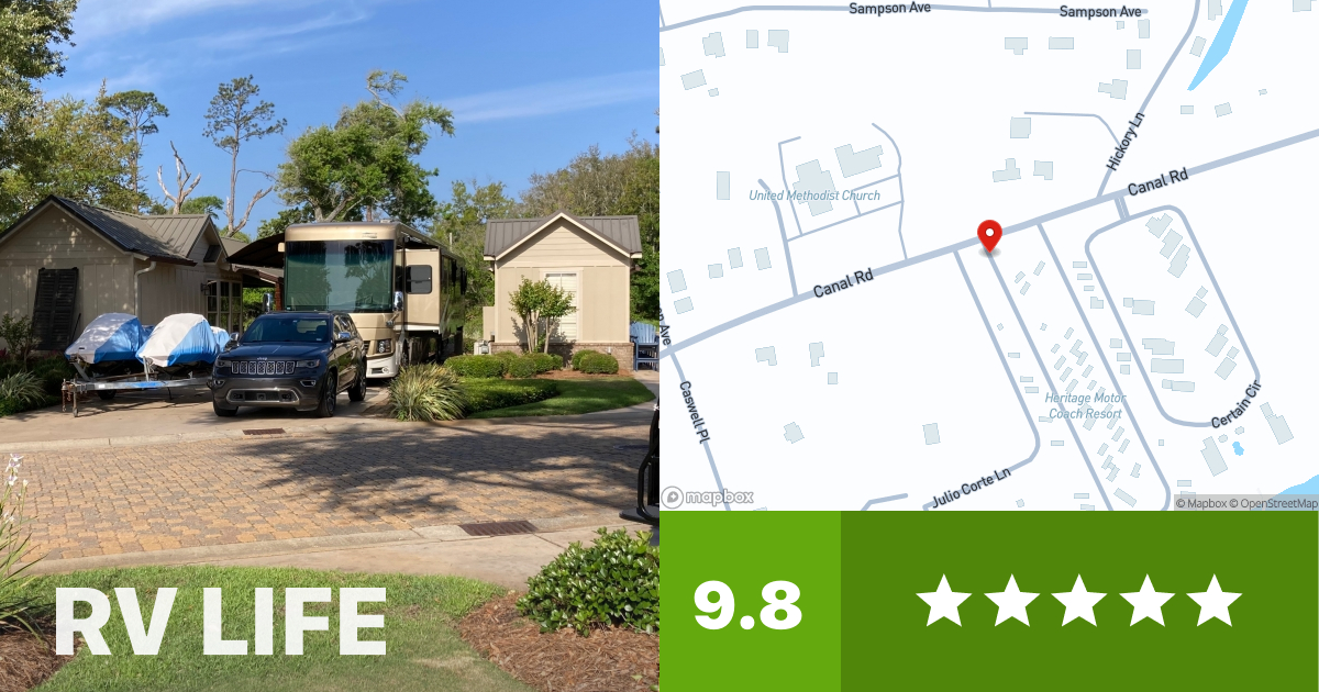 Heritage Motor Coach Resort & Marina Orange Beach, Alabama RV LIFE