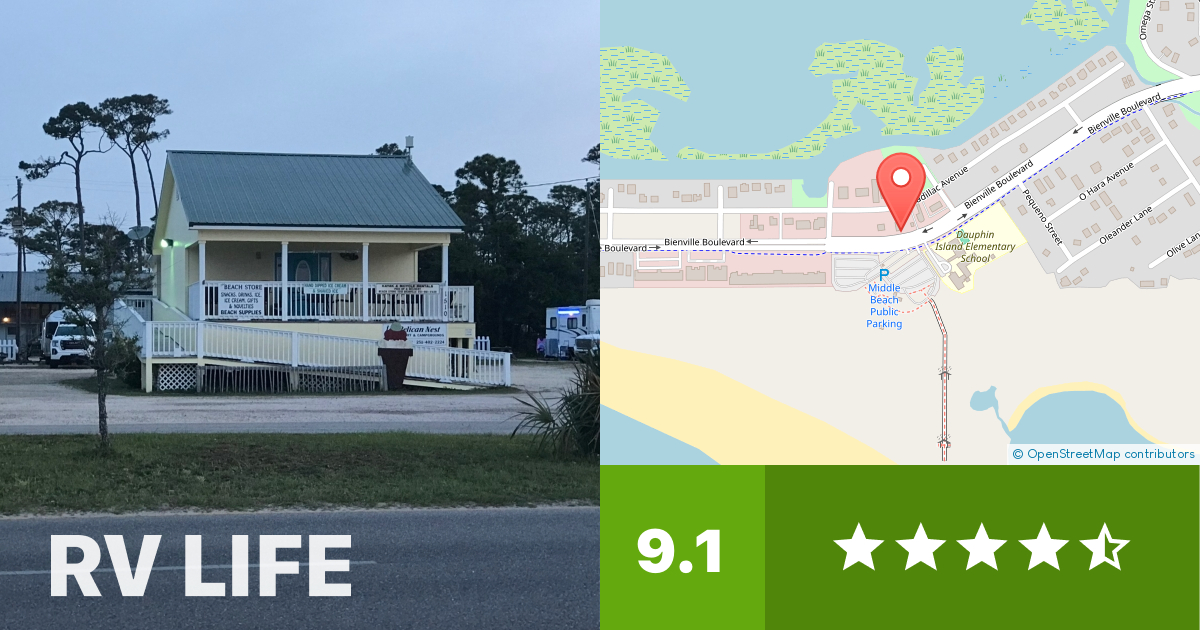 Pelican Nest RV Resort and Campground Dauphin Island, Alabama RV