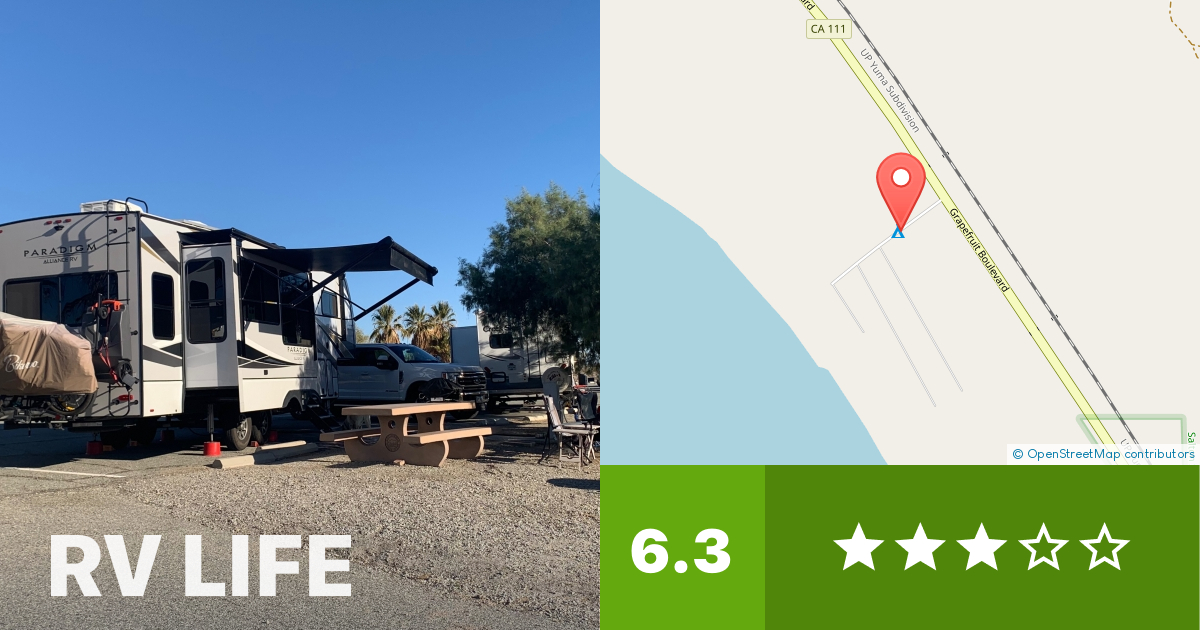 Salton Sea State Recreation Area Mecca Beach Campground Mecca, California RV LIFE