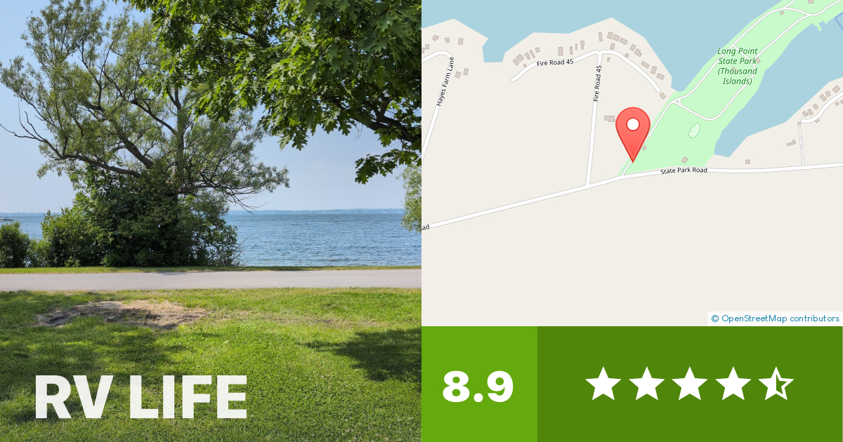 Long Point State Park Three Mile Bay, New York RV LIFE Campground
