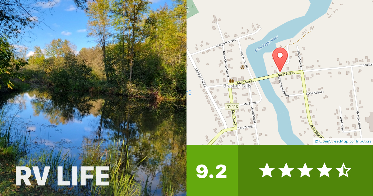 Jellybeans Riverside Campground Brasher Falls, New York RV LIFE