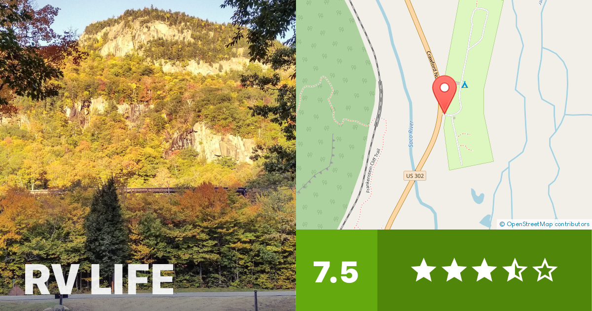 Crawford Notch State Park, Dry River Campground Hart's Location, New