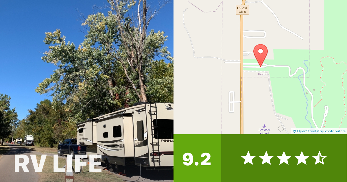 Red Rock Canyon Adventure Park Hinton, Oklahoma RV LIFE Campground