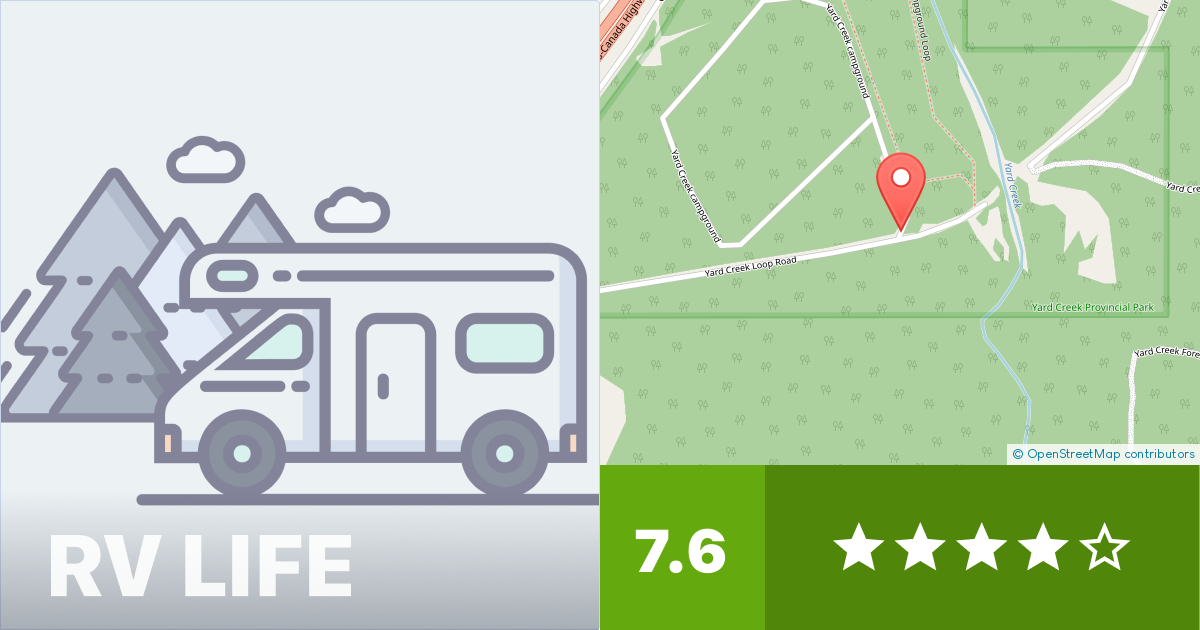 Yard Creek Campground Malakwa, British Columbia RV LIFE Campground