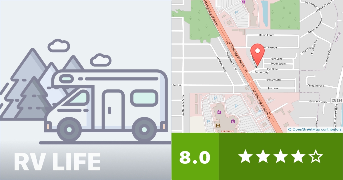 Sunny Pines RV & Mobile Home Park Sebring, Florida RV LIFE
