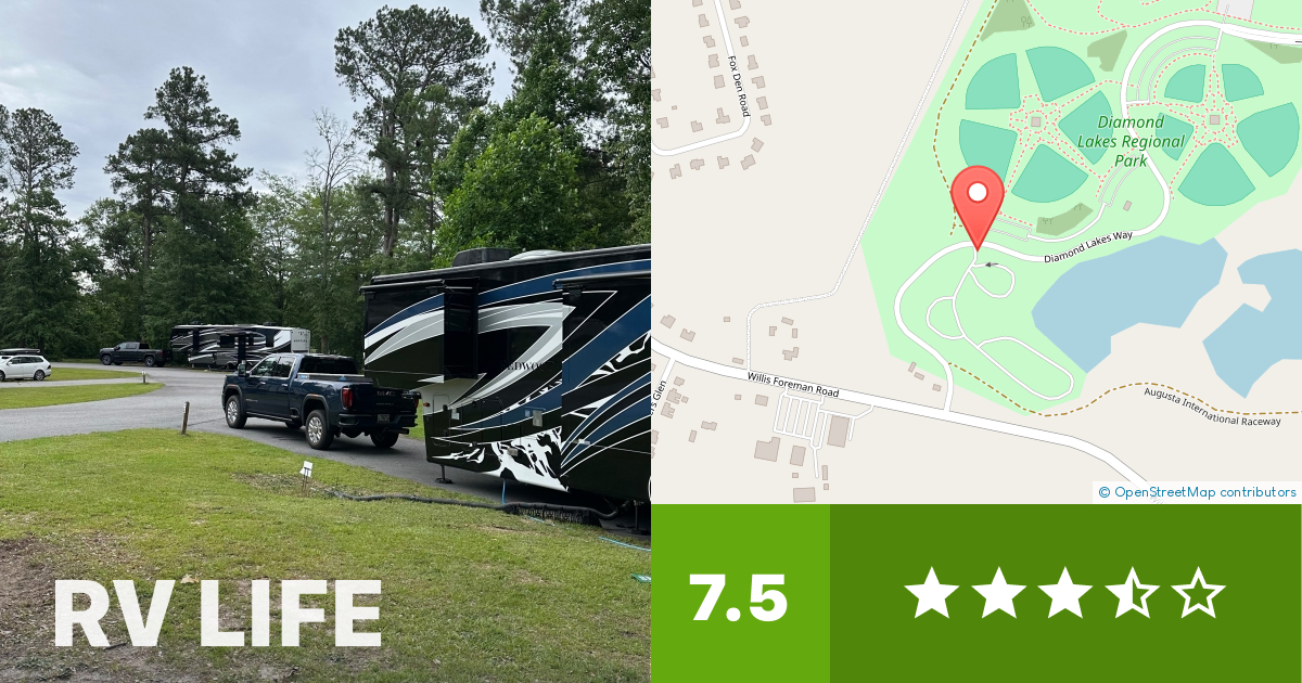 Diamond Lakes Regional Park Augusta, RV LIFE Campground Reviews