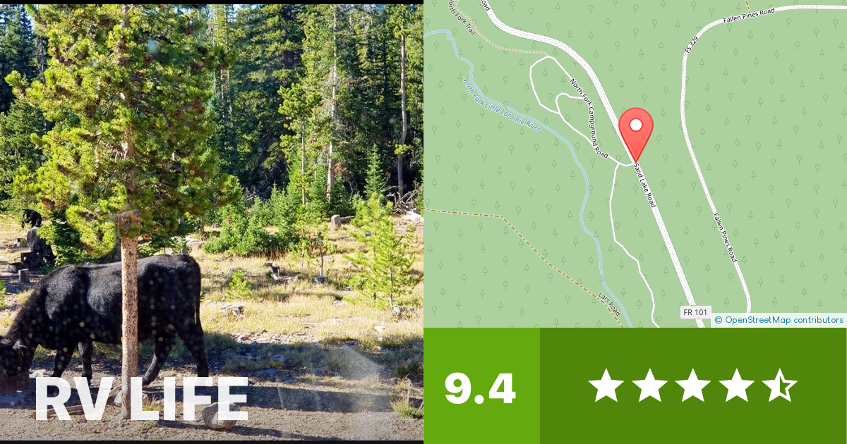 ＠ North Fork Campground - Centennial, Wyoming - RV LIFE