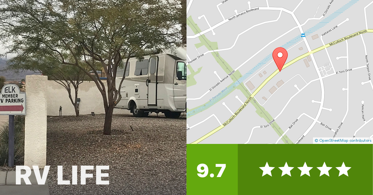 Lake Havasu City Elks Lodge 2399 Lake Havasu City, Arizona RV LIFE