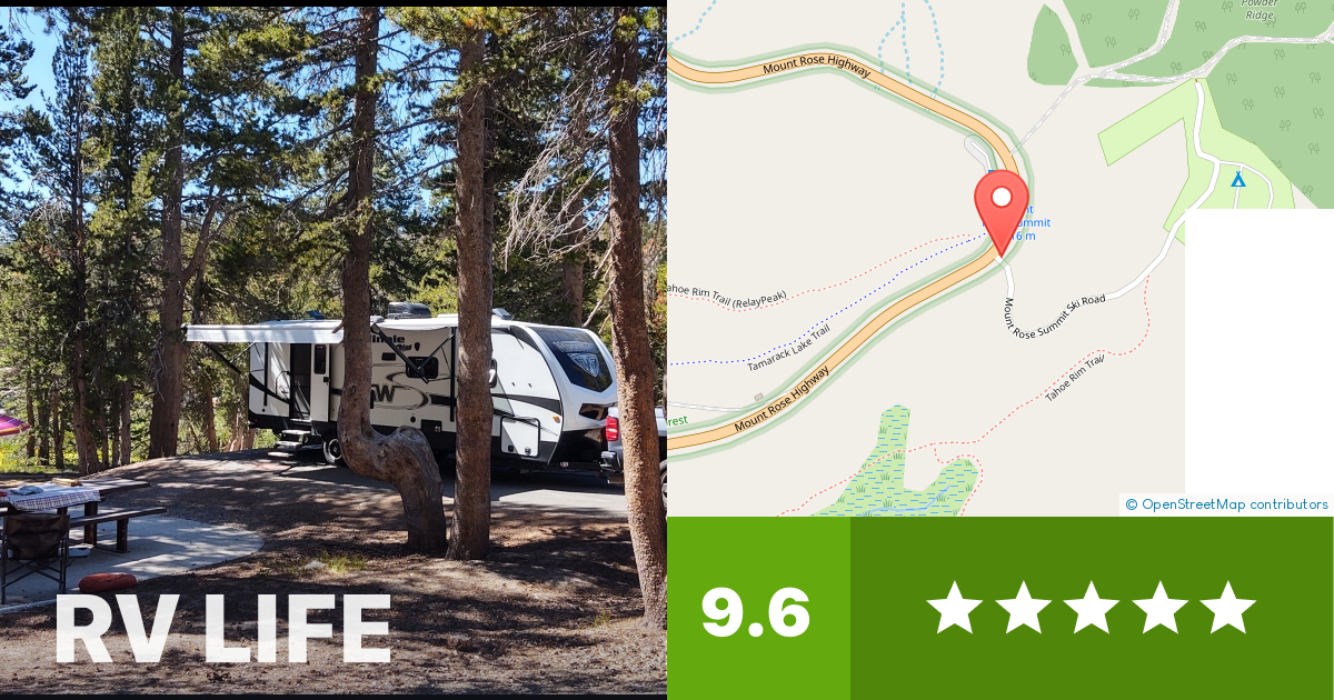 Mount Rose Campground Incline Village, Nevada RV LIFE Campground