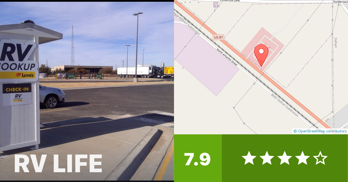 Love's RV Hookup Dalhart TX 836 Dalhart, Texas RV LIFE Campground Reviews