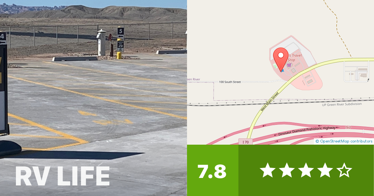 Love's RV Hookup Green River UT 792 Green River, Utah RV LIFE