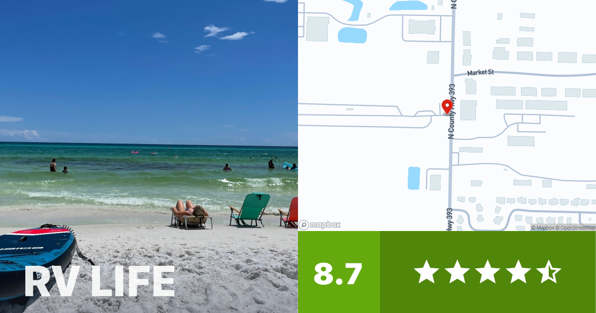 Rv Parks Santa Rosa Beach Florida Map 30a Luxury RV Resort