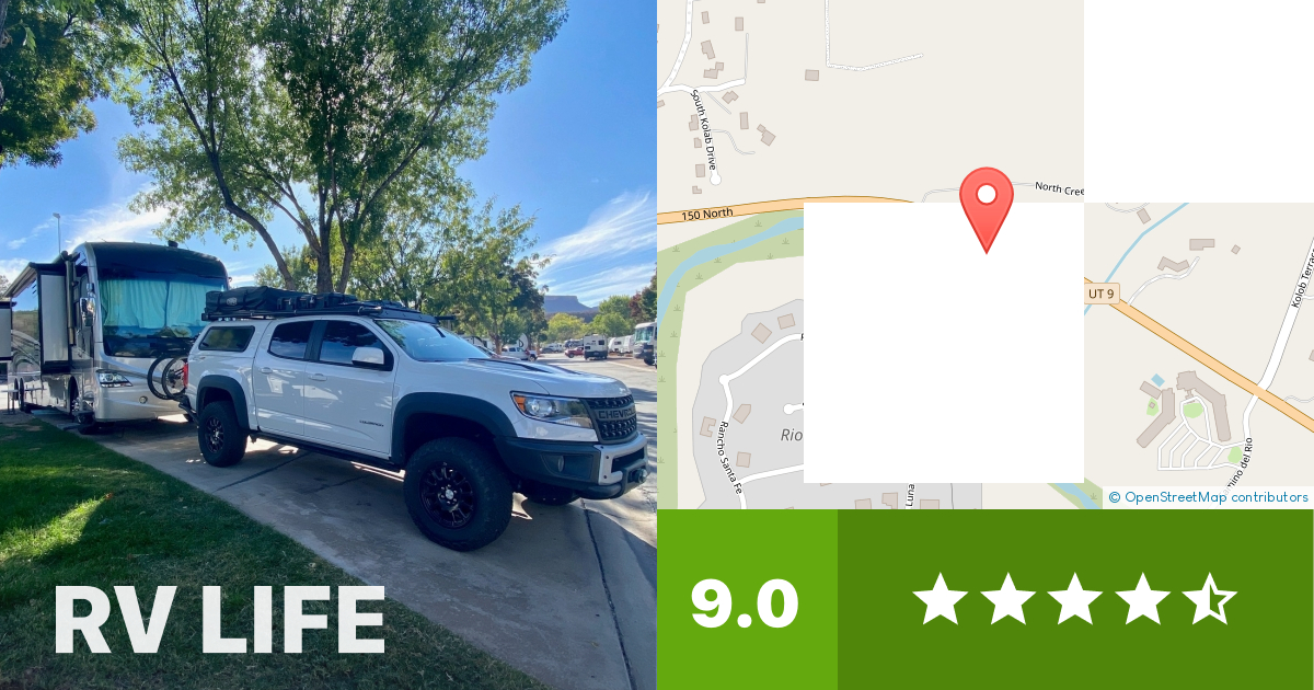 Zion River Resort RV Park & Campground Virgin, Utah RV LIFE