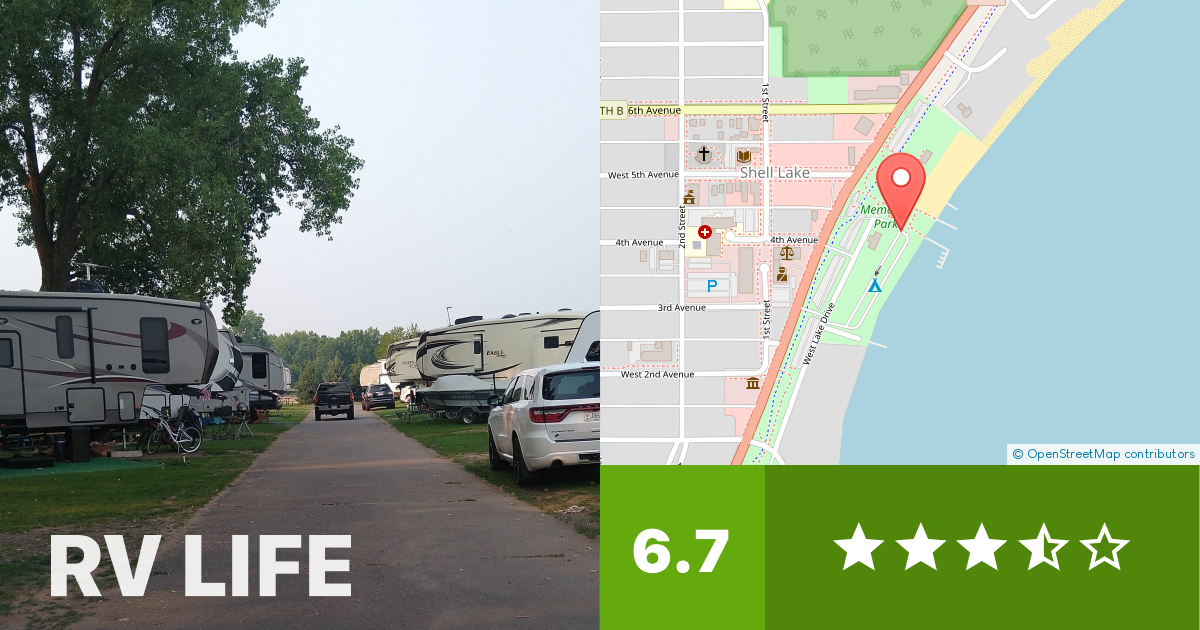 Shell Lake Municipal Campground - Shell Lake, Wisconsin - RV LIFE ...