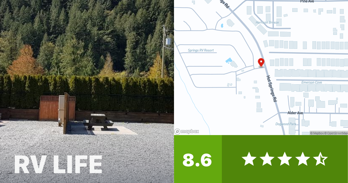 Springs RV Resort - Harrison Hot Springs, British Columbia - RV LIFE ...