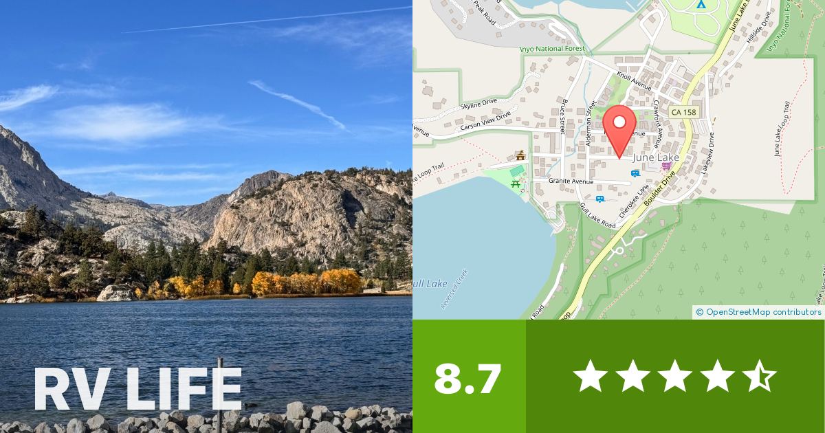June Lake RV Park June Lake, California RV LIFE Campground Reviews