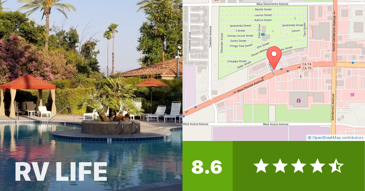 Golden Village Palms RV Resort Hemet, California RV LIFE Campground