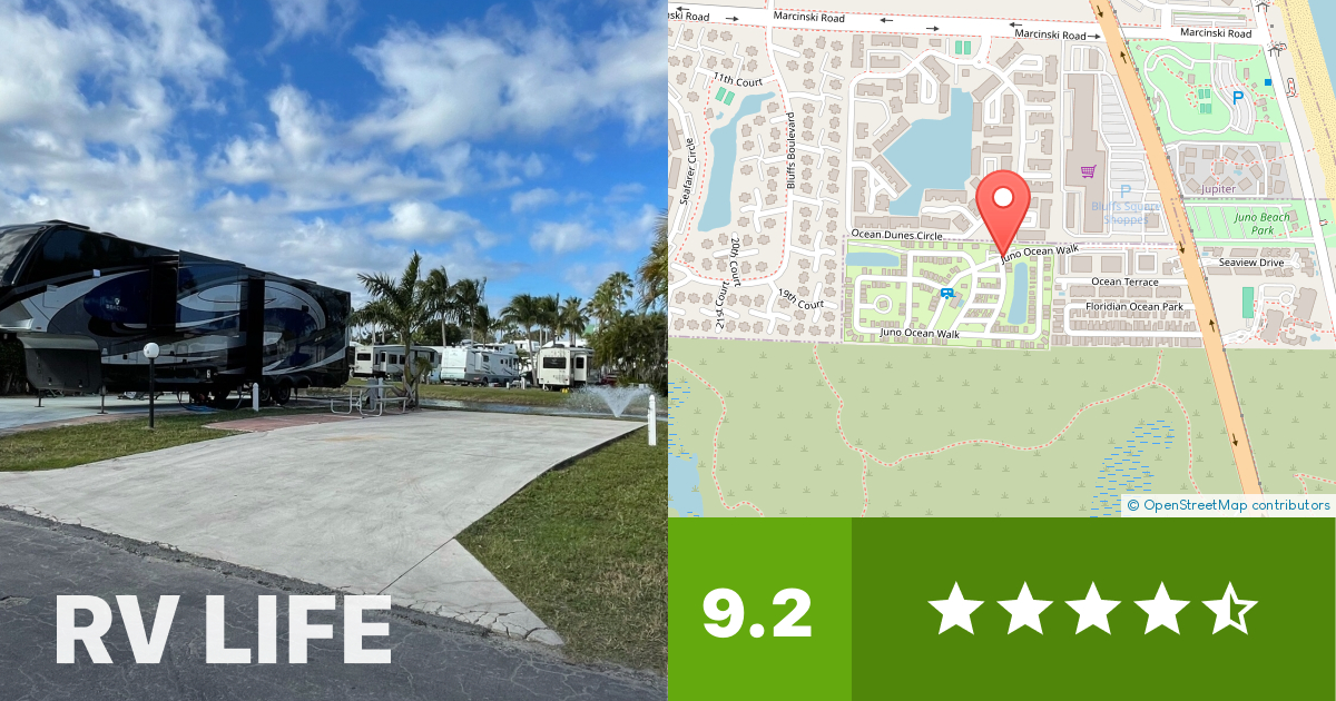 Juno Ocean Walk RV Resort Juno Beach, Florida RV LIFE Campground