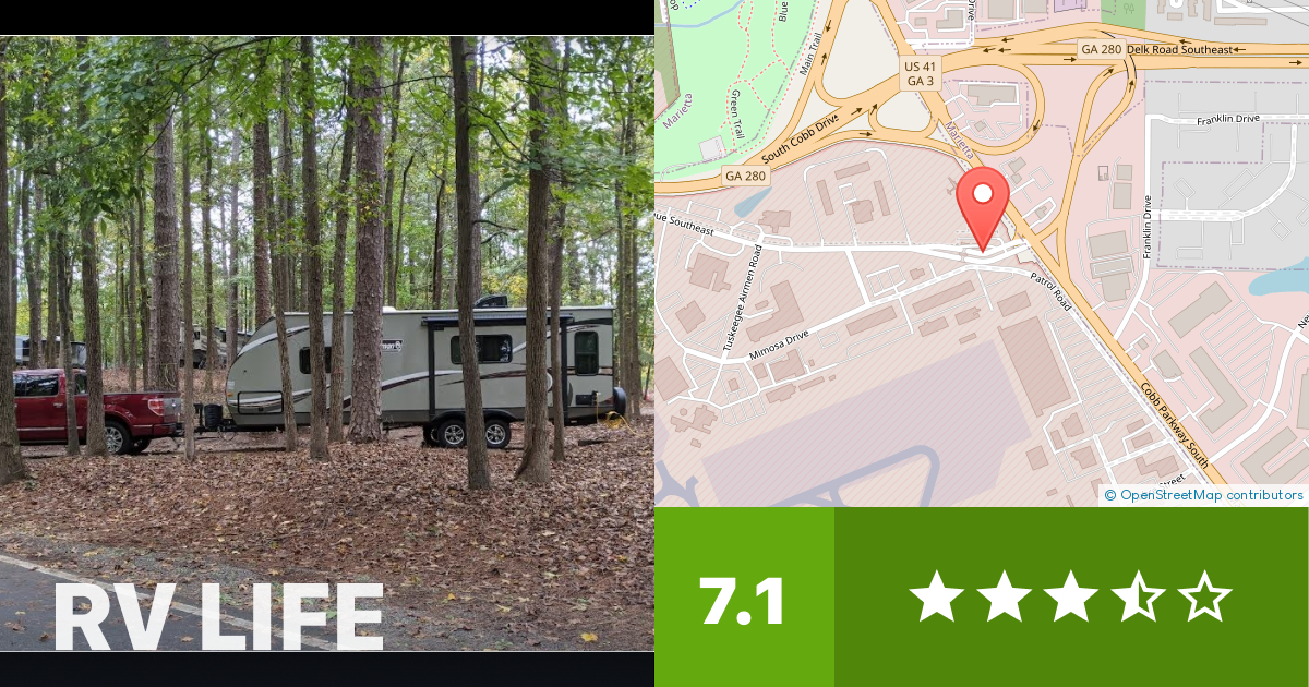 Dobbins Lakeside Campground Marietta, RV LIFE Campground