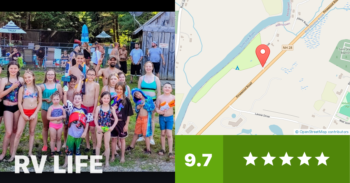 Suncook River Family Camping Resort Allenstown, New Hampshire RV