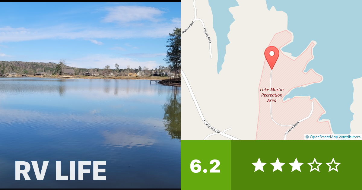 Lake Martin Recreation Area Dadeville, Alabama RV LIFE Campground