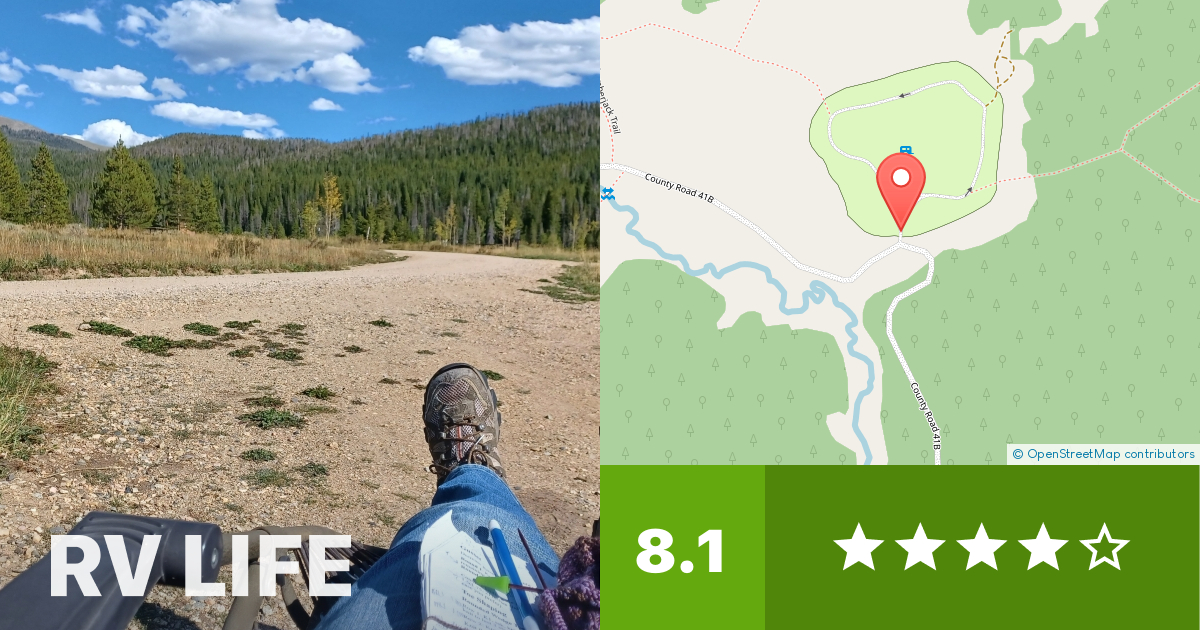 Bockman Campground State Forest State Park Walden, Colorado RV