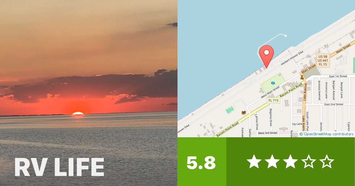 Pahokee Marina & Campground Pahokee, Florida RV LIFE Campground Reviews