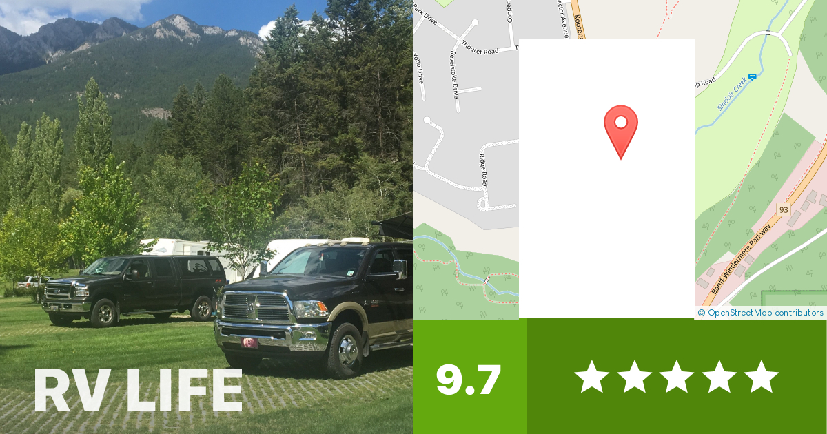 The Canyon RV Resort on Sinclair Creek Radium Hot Springs, British Columbia RV LIFE
