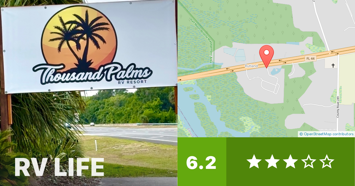 Thousand Palms RV Resort Lake Panasoffkee, Florida RV LIFE