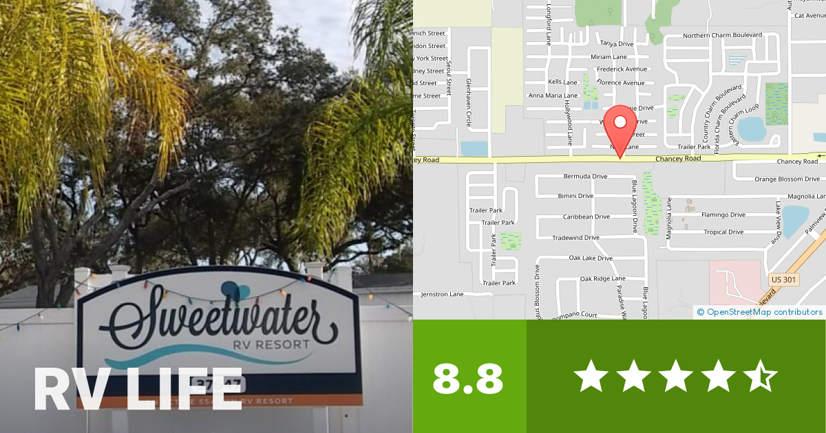 Sweetwater RV Resort Zephyrhills, Florida RV LIFE Campground Reviews